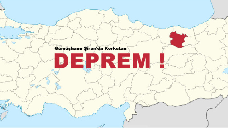 Gümüşhane'de Korkutan Deprem: 4.1 Büyüklüğünde