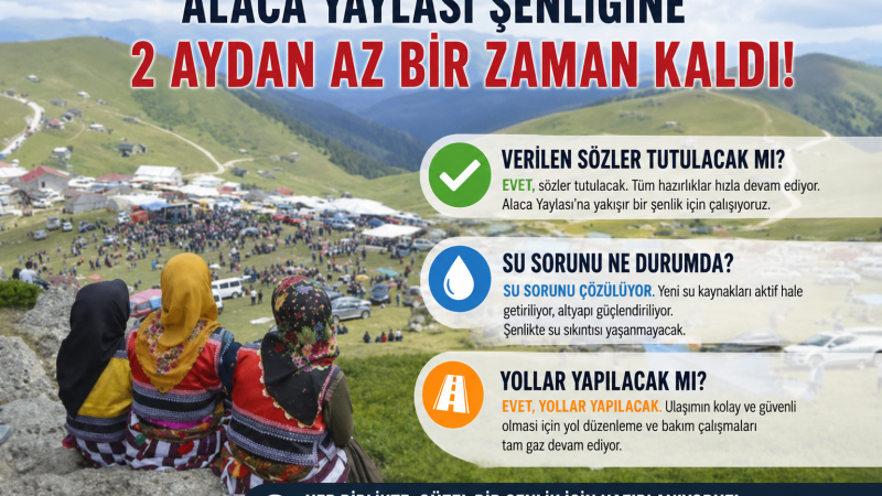 Alaca Yaylası Şenliği'ne 1 Ay 19 Gün Kaldı: Verilen Sözler Tutulacak mı?